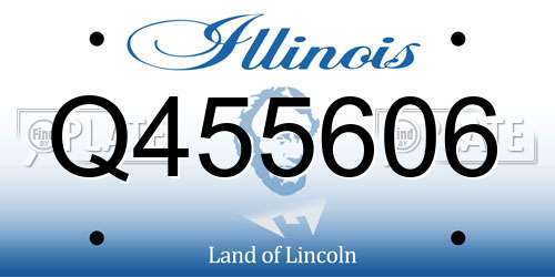 Q455606 Illinois License Plate