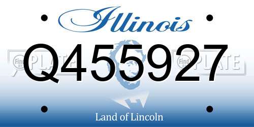 Q455927 Illinois License Plate