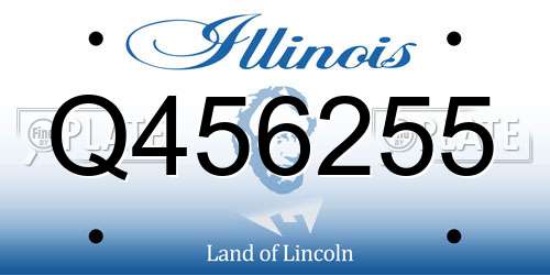 Q456255 Illinois License Plate