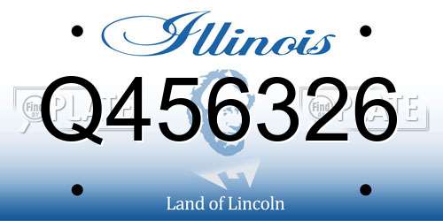 Q456326 Illinois License Plate