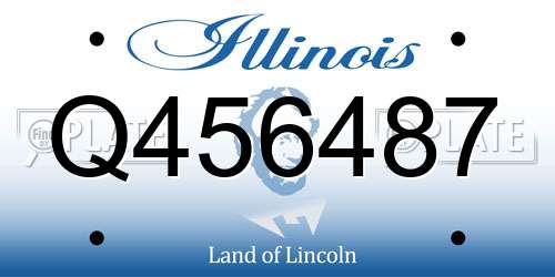 Q456487 Illinois License Plate