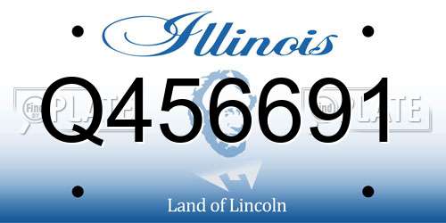 Q456691 Illinois License Plate