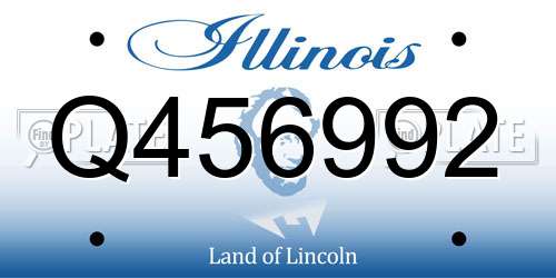 Q456992 Illinois License Plate