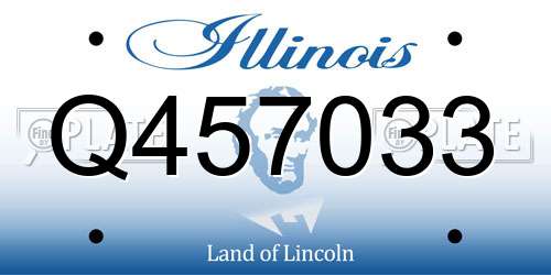 Q457033 Illinois License Plate