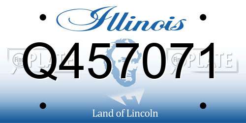 Q457071 Illinois License Plate