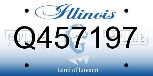 Q457197 Illinois License Plate