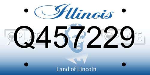 Q457229 Illinois License Plate