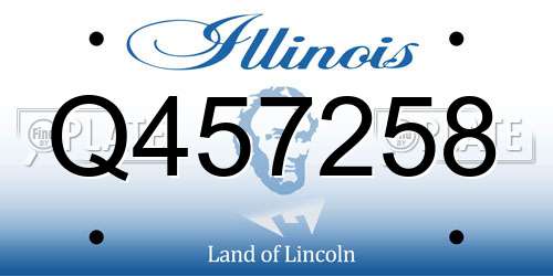 Q457258 Illinois License Plate