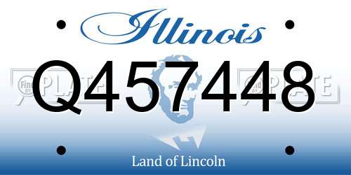 Q457448 Illinois License Plate