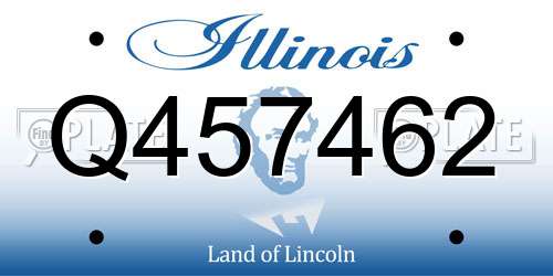 Q457462 Illinois License Plate