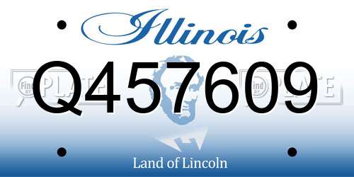Q457609 Illinois License Plate