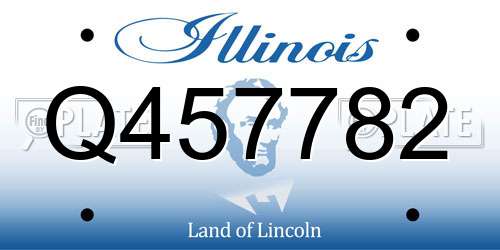 Q457782 Illinois License Plate