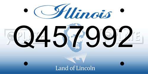 Q457992 Illinois License Plate