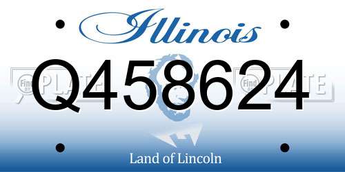Q458624 Illinois License Plate