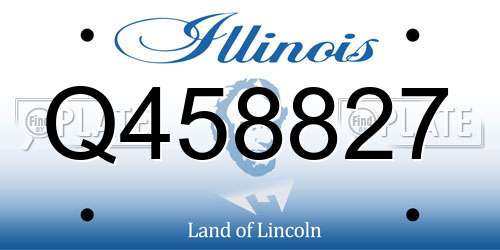 Q458827 Illinois License Plate