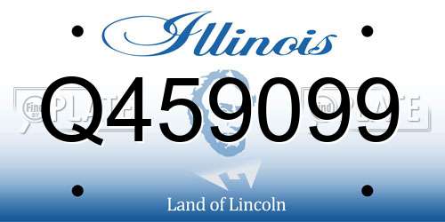 Q459099 Illinois License Plate