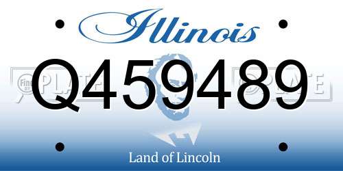 Q459489 Illinois License Plate