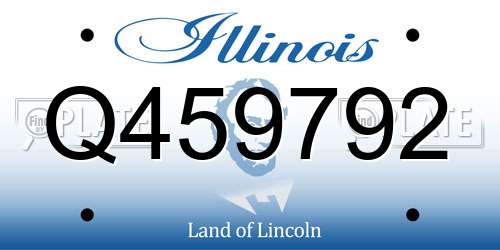 Q459792 Illinois License Plate