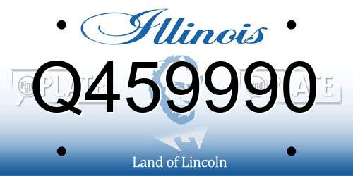 Q459990 Illinois License Plate