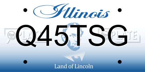 Q45TSG Illinois License Plate