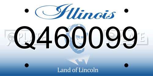 Q460099 Illinois License Plate