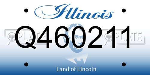 Q460211 Illinois License Plate