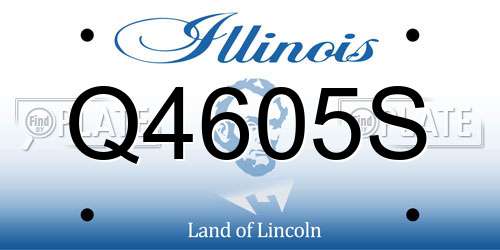 Q4605S Illinois License Plate