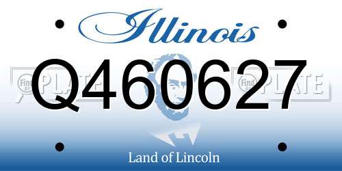 Q460627 Illinois License Plate