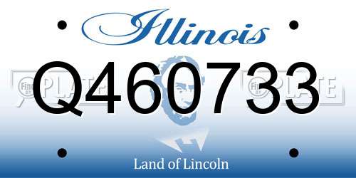 Q460733 Illinois License Plate