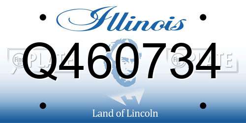 Q460734 Illinois License Plate