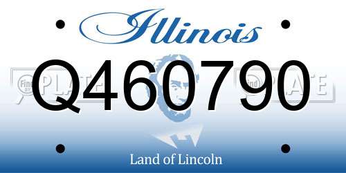 Q460790 Illinois License Plate