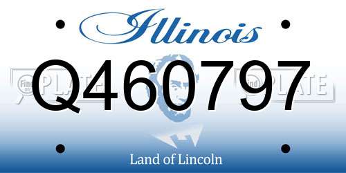 Q460797 Illinois License Plate