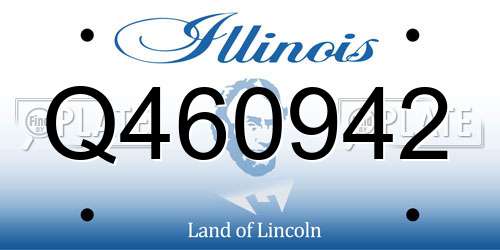 Q460942 Illinois License Plate