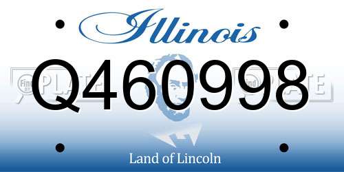 Q460998 Illinois License Plate