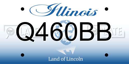 Q460BB Illinois License Plate
