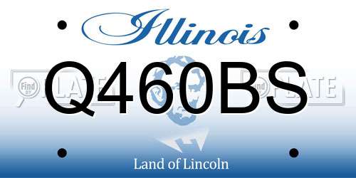 Q460BS Illinois License Plate