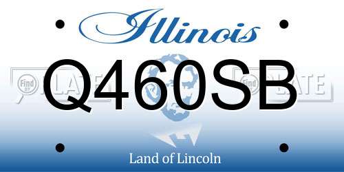 Q460SB Illinois License Plate