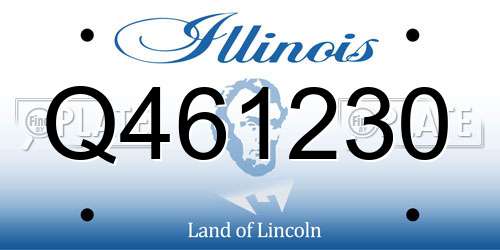 Q461230 Illinois License Plate