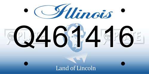 Q461416 Illinois License Plate