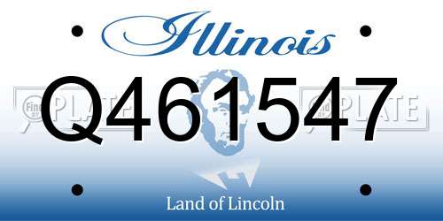 Q461547 Illinois License Plate
