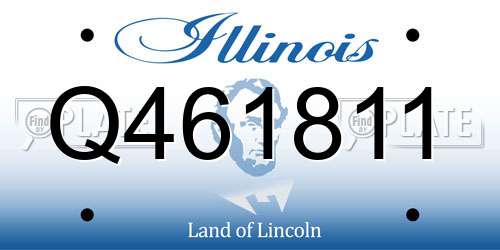 Q461811 Illinois License Plate