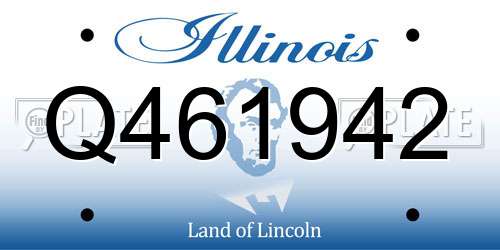 Q461942 Illinois License Plate