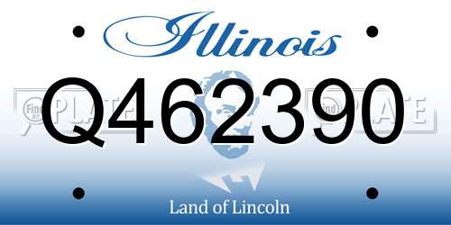 Q462390 Illinois License Plate