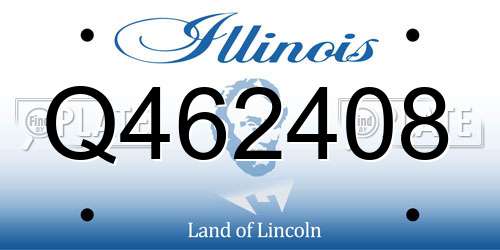 Q462408 Illinois License Plate
