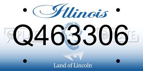 Q463306 Illinois License Plate