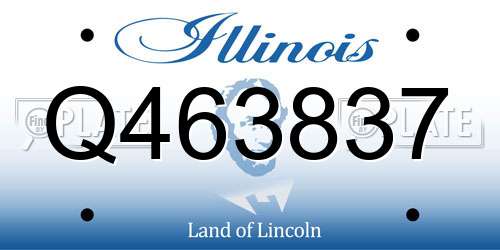 Q463837 Illinois License Plate