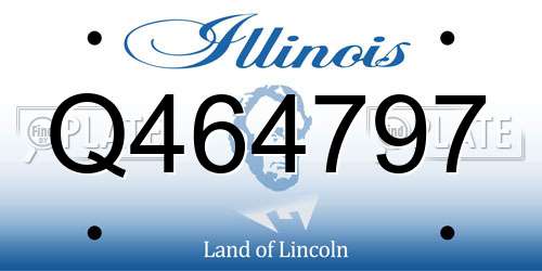 Q464797 Illinois License Plate