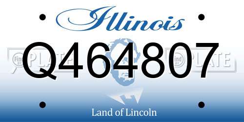 Q464807 Illinois License Plate