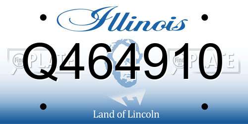 Q464910 Illinois License Plate