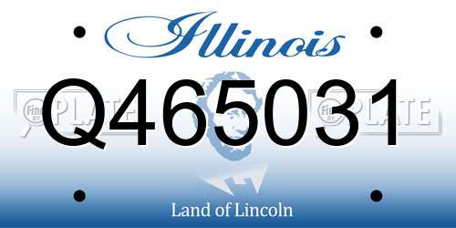 Q465031 Illinois License Plate